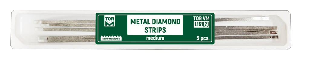 Metal Diamond Strips, medium, width 2 mm