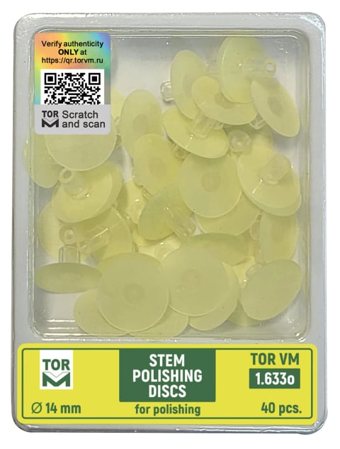 Đĩa đánh bóng gắn trục, Ø14 mm, mịn (bố trí hạt mài mặt sau)