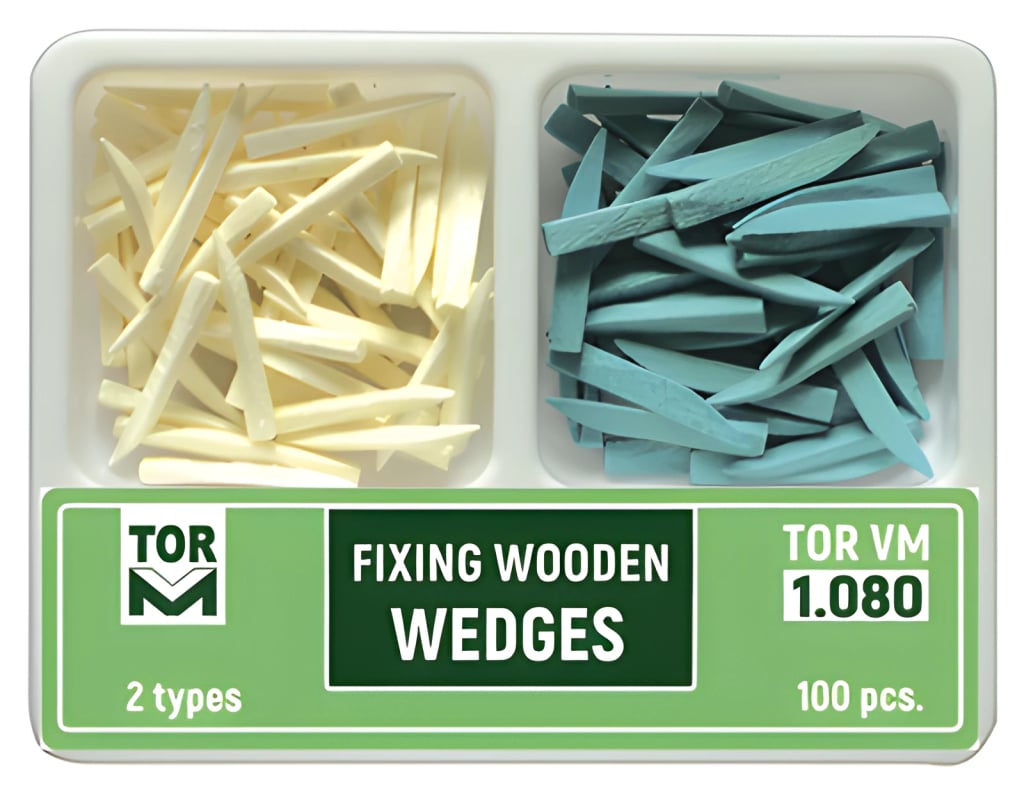 Fixing Wooden Wedges 100 pcs. • white (thin