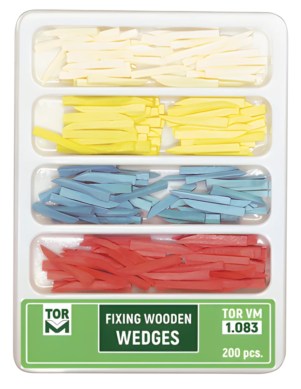 Fixing Wooden Wedges 200 pcs. • white (thin