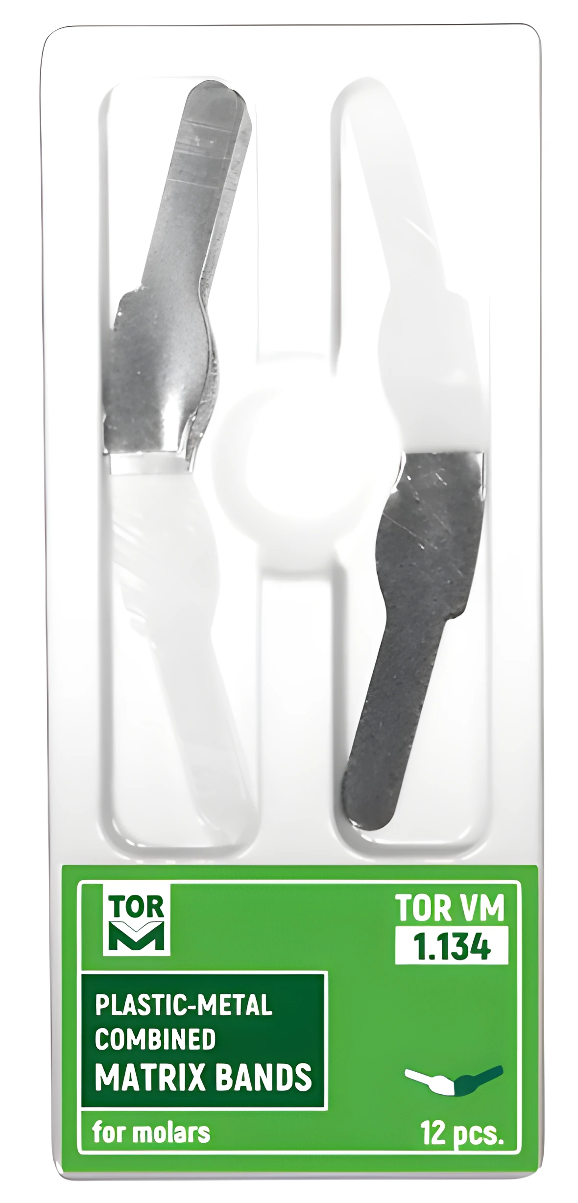Plastic-Metal Combined Matrix Bands for Molars