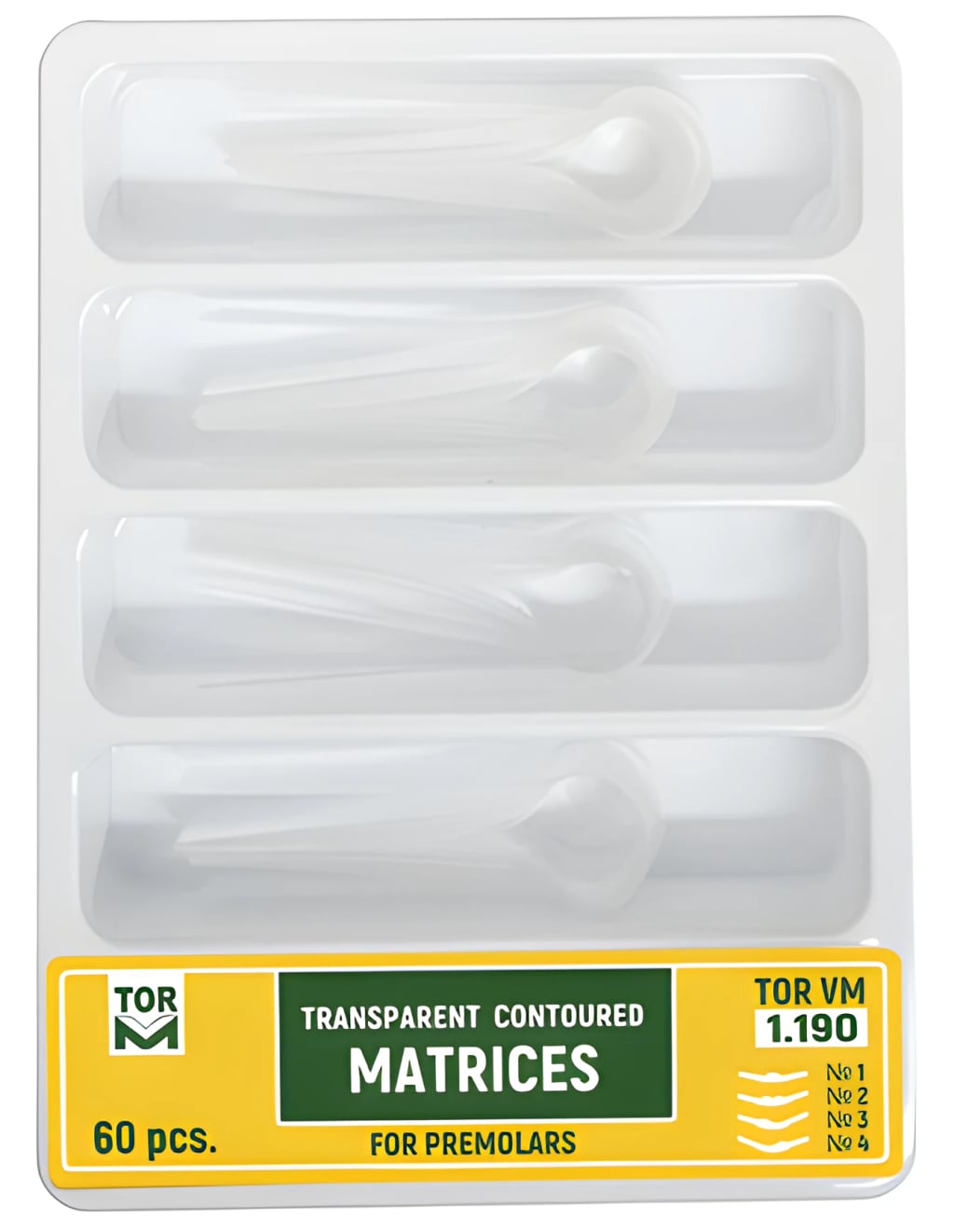 Bộ khuôn trám định hình trong suốt cho răng cối nhỏ (Contoured Matrix Kit)
