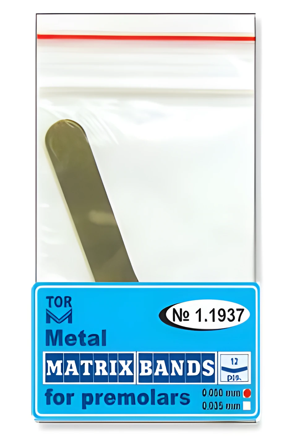 Metal Matrix Bands for Molars, shape 7 (without ledge)