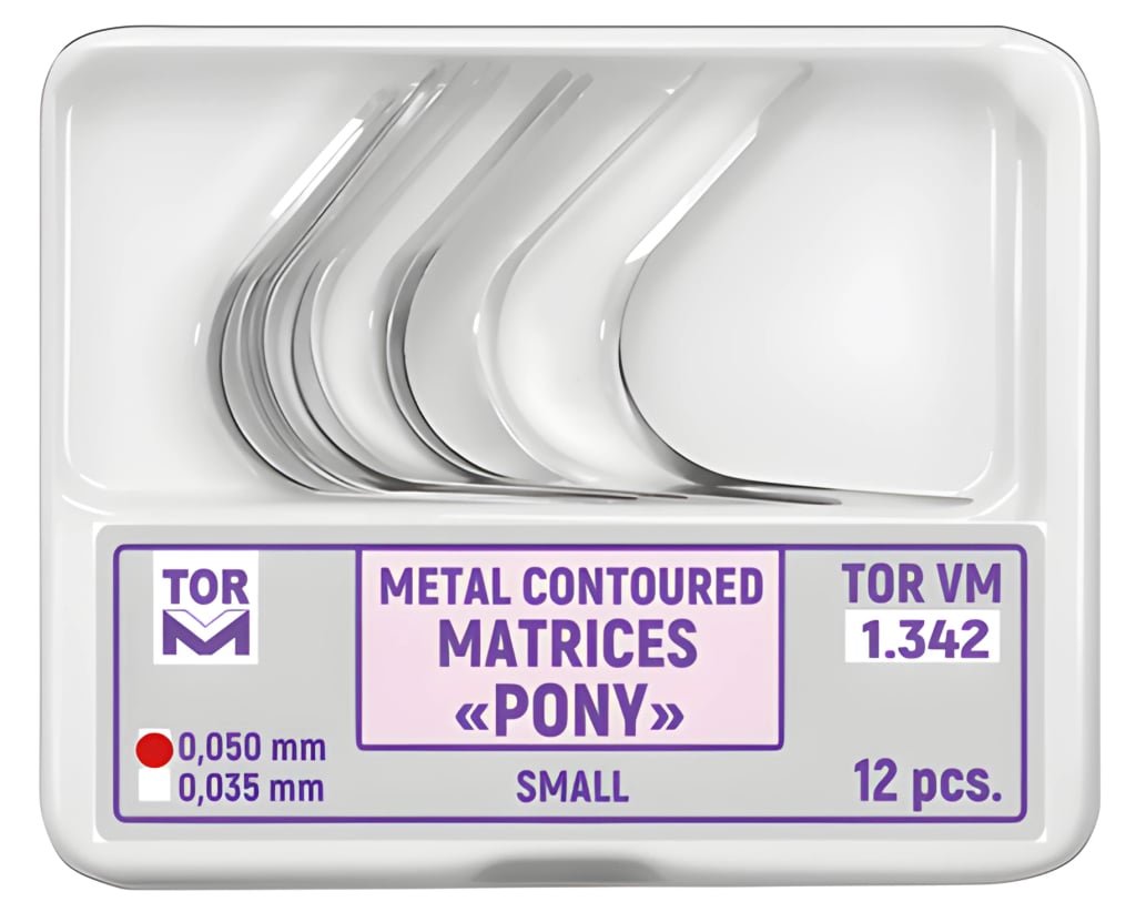 Metal contoured matrices "Pony", small