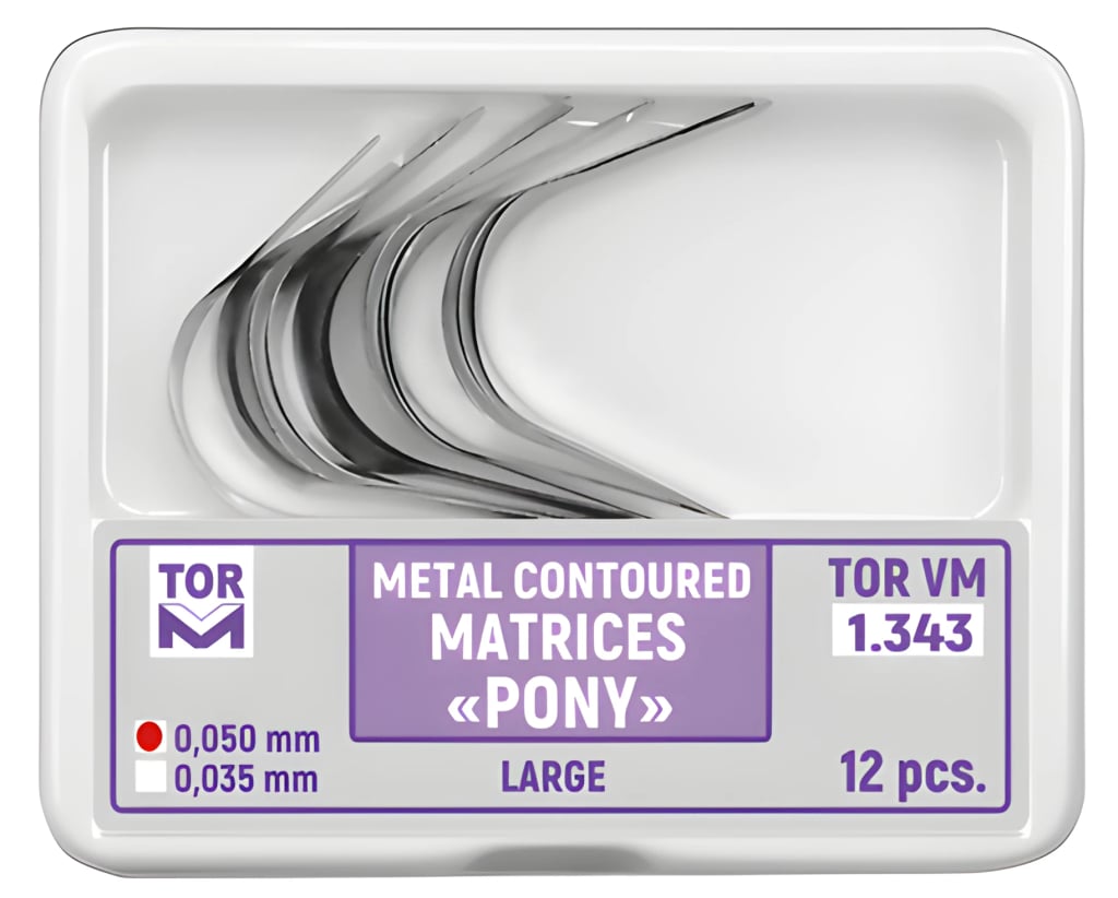 Metal contoured matrices "Pony", large