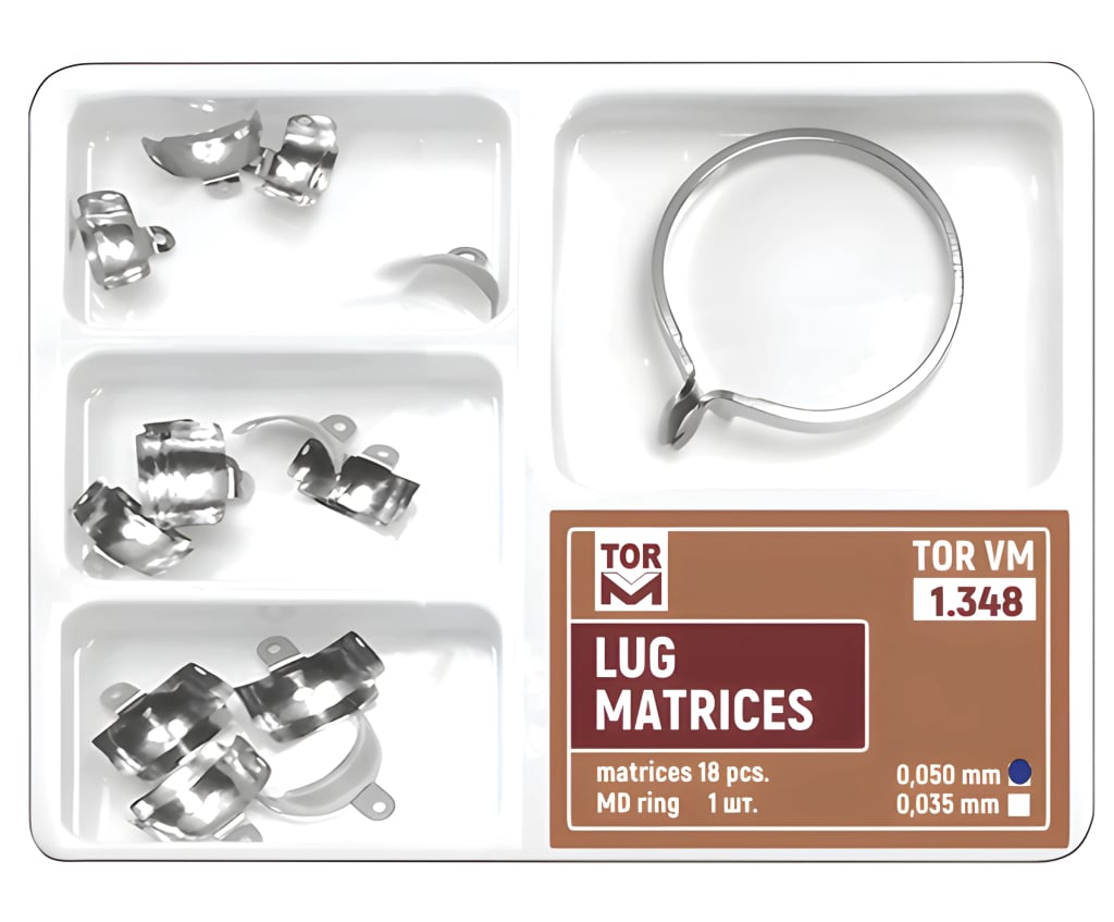 Lug Matrices, kit with ledge, 18 pcs