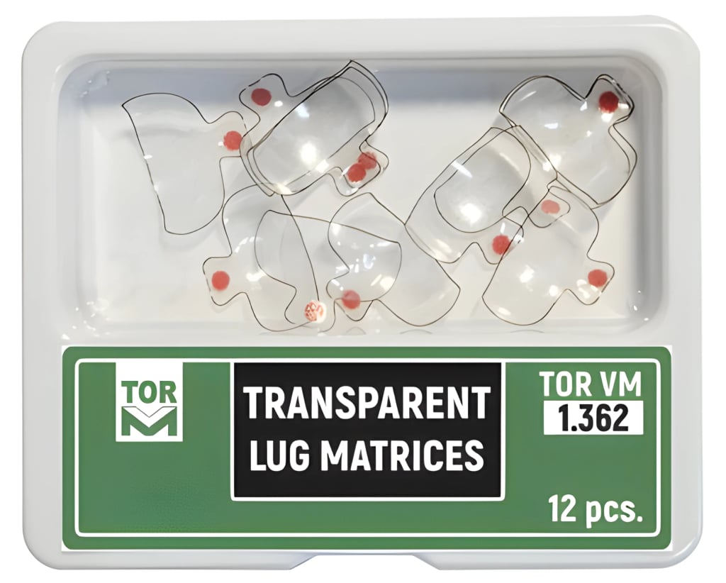 Khuôn trám trong suốt có mẩu, vừa (Lug)
