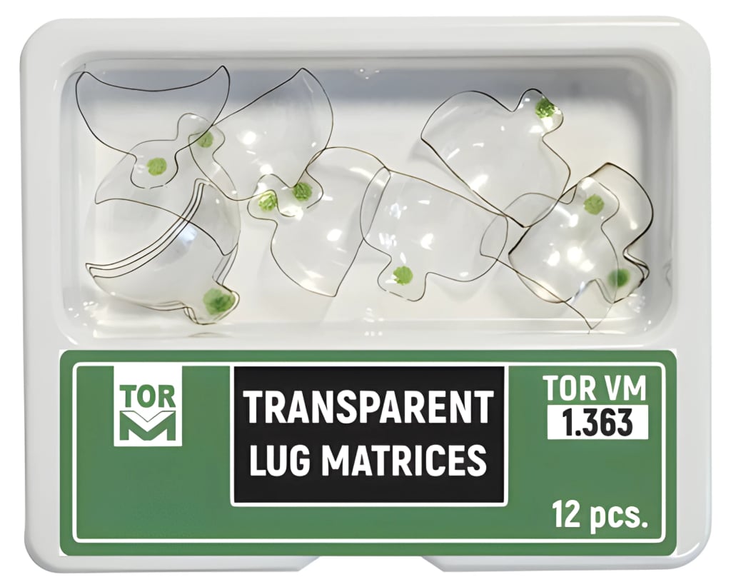 Khuôn trám trong suốt có mẩu, lớn (Lug)