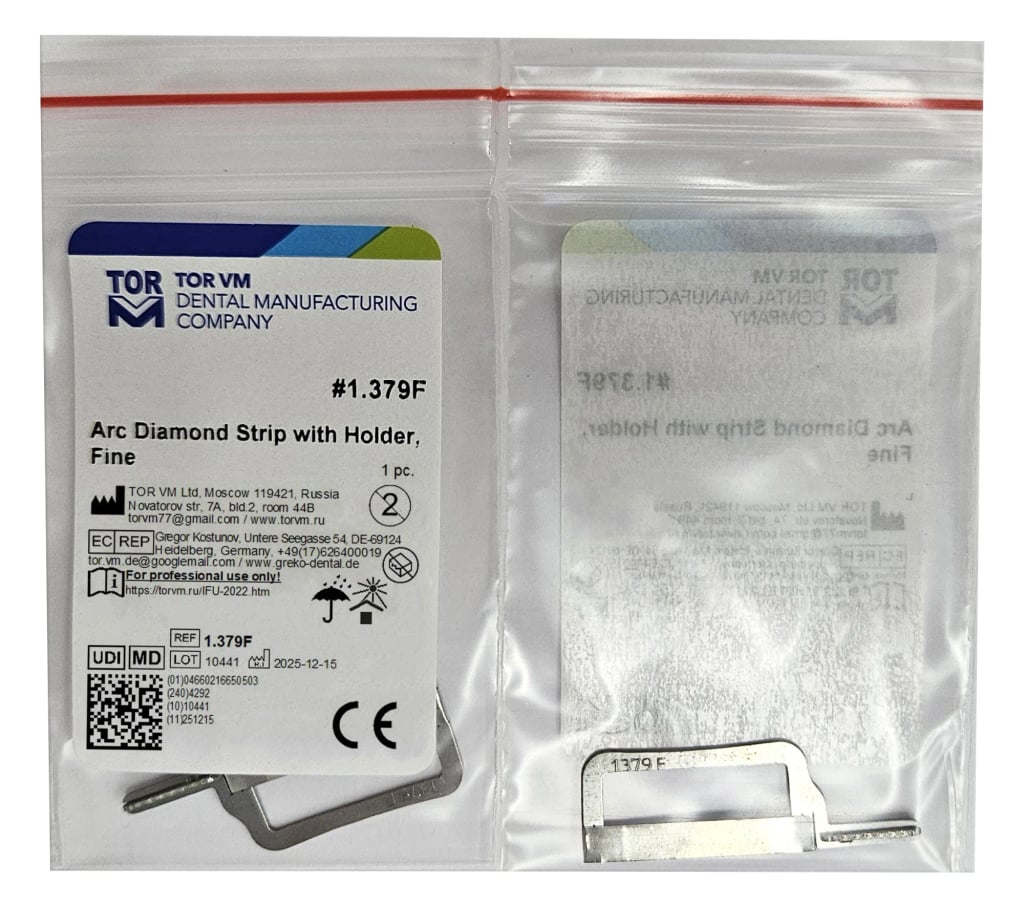 Arc Diamond Strip with Holder, fine