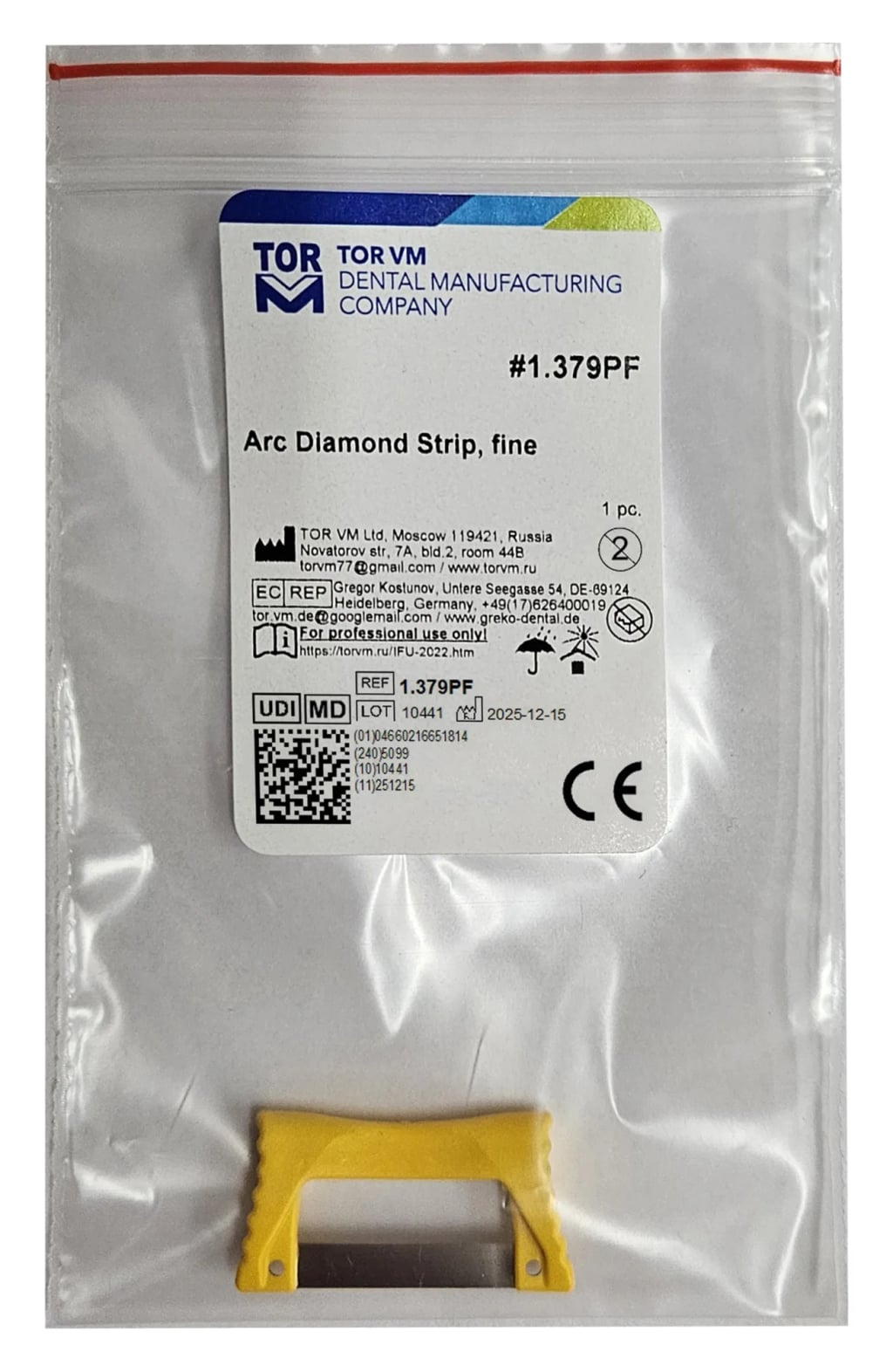 Arc Diamond Strip, fine (plastic series 1.379P*)