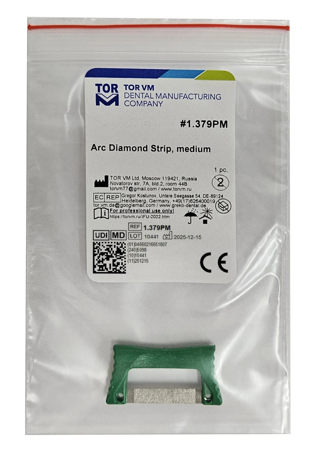 Arc Diamond Strip, medium (plastic series 1.379P*)