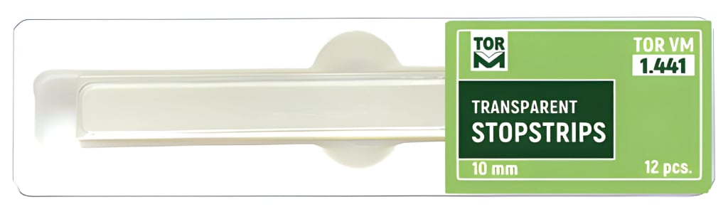 Đai trám trong suốt có chặn, rộng 10 mm (Stopstrip)