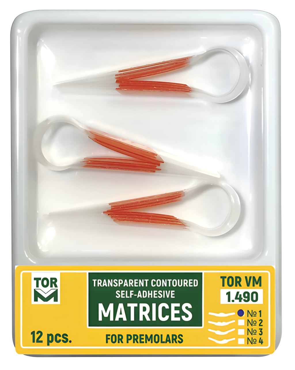 Transparent Contoured Self-Adhesive Matrices for Premolars