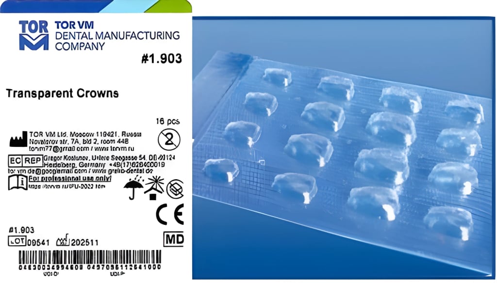 Transparent Crowns for Frontal Surface of Incisors