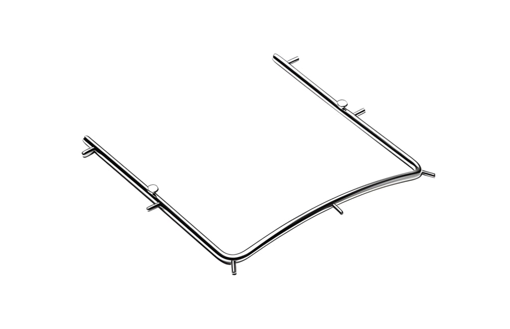 Rubber Dam Frame, with floss retainer, 93×91 mm