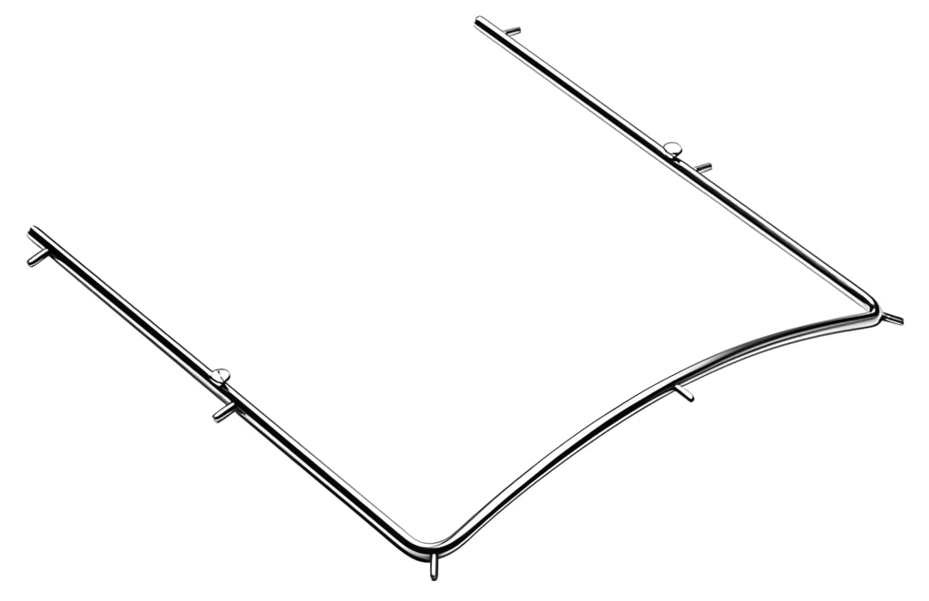Rubber Dam Frame, with floss retainer, 128×125 mm