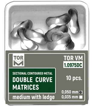 Sectional Contoured Metal Double Curve Matrices, Medium with Ledge